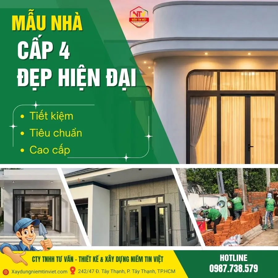 Mẫu nhà cấp 4 đẹp