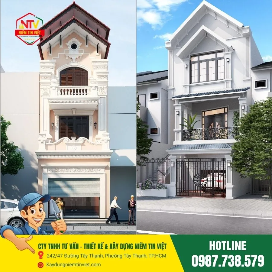 nhà 3 tầng hiện đại
