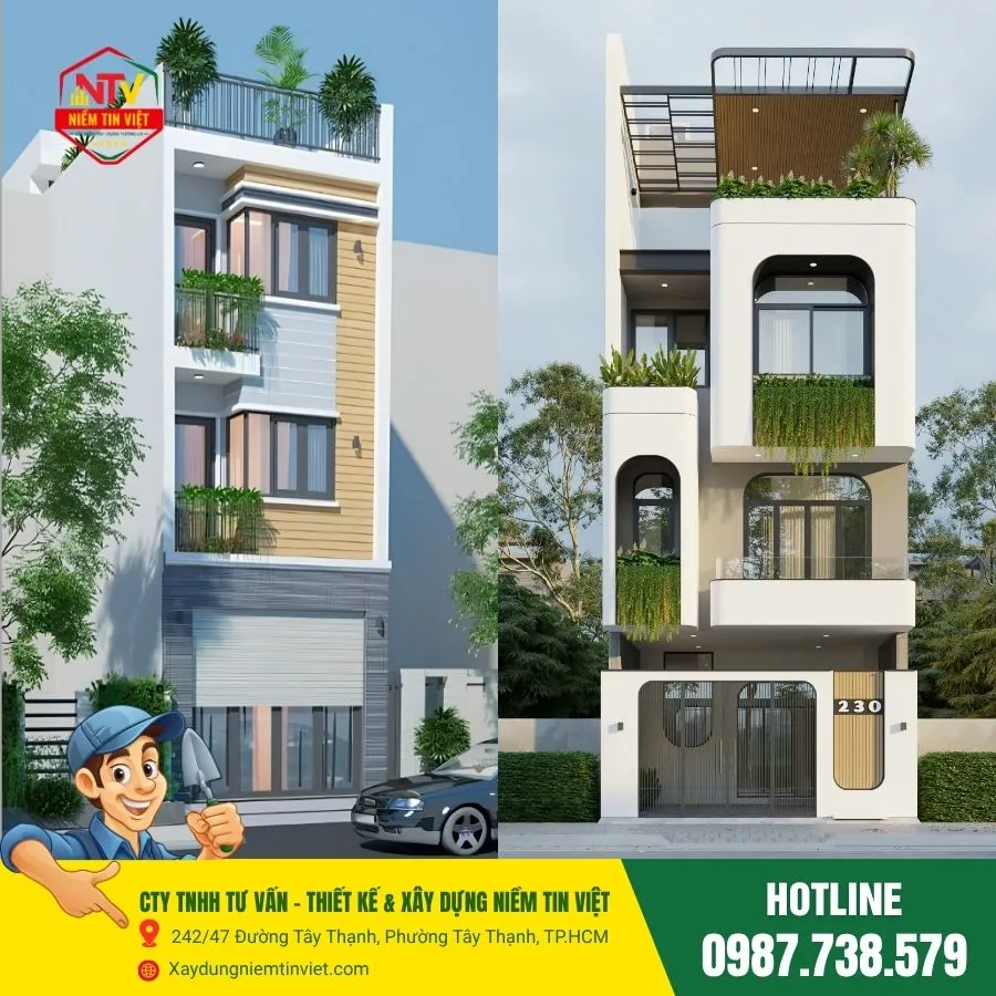 Nhà 3 tầng hiện đại
