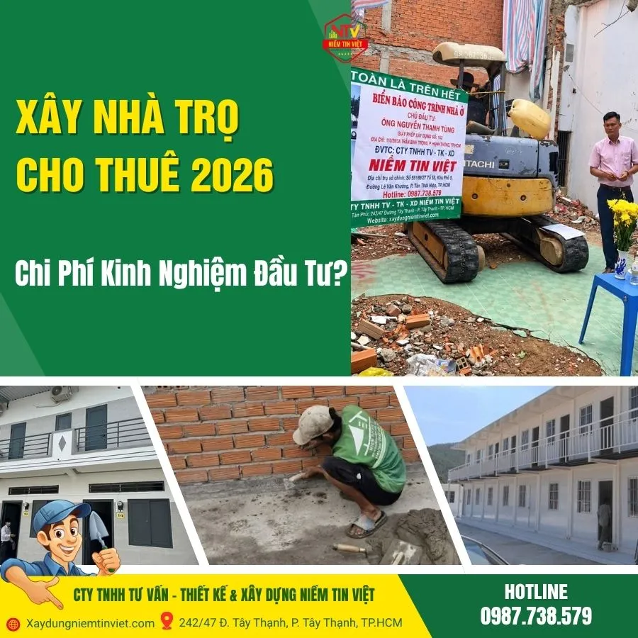 Xây nhà trọ cho thuê