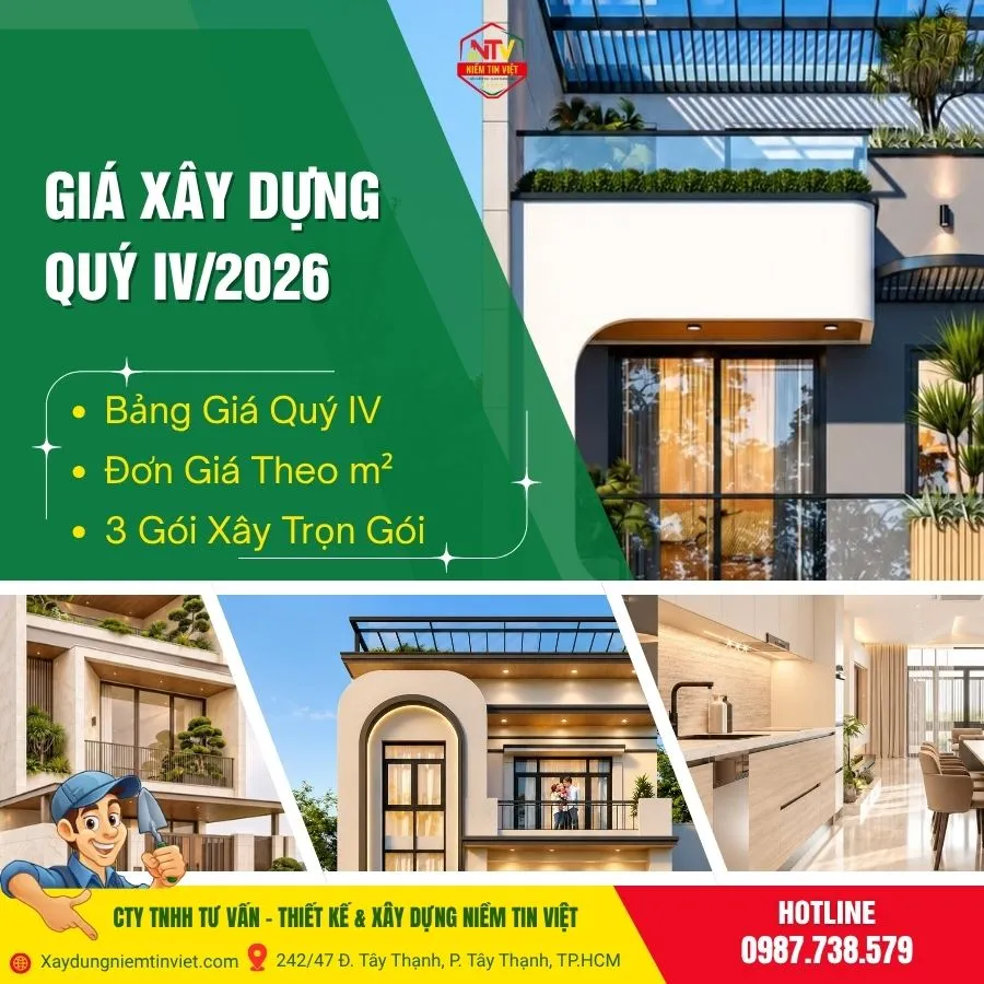 Giá xây dựng quý IV/2026