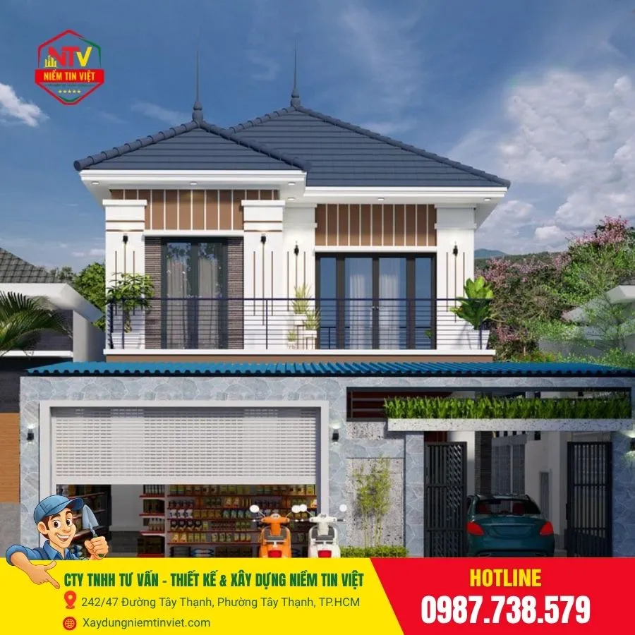 Mẫu nhà 2 tầng đẹp