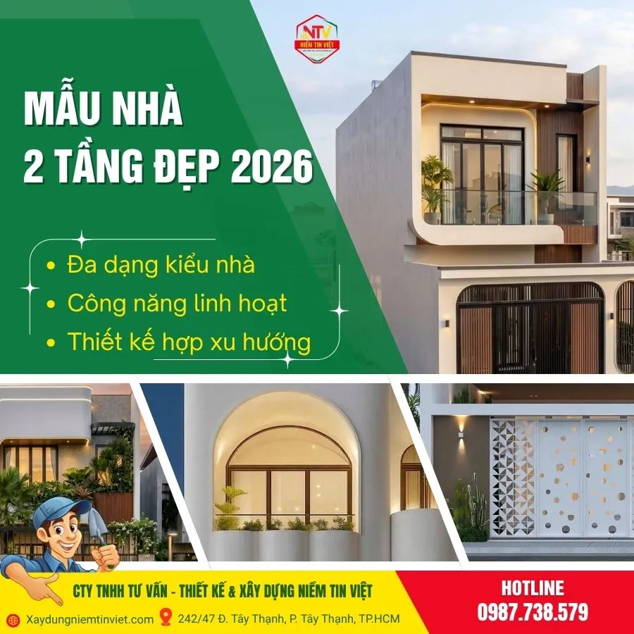 Mẫu nhà 2 tầng đẹp