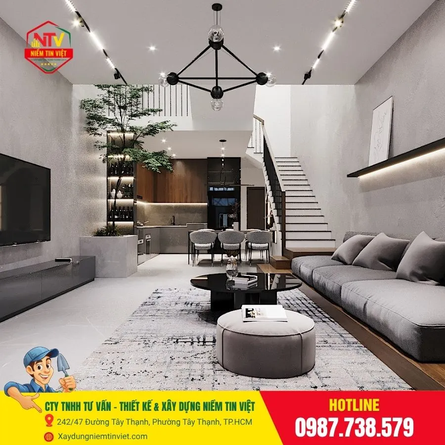 Thiết kế nội thất nhà phố