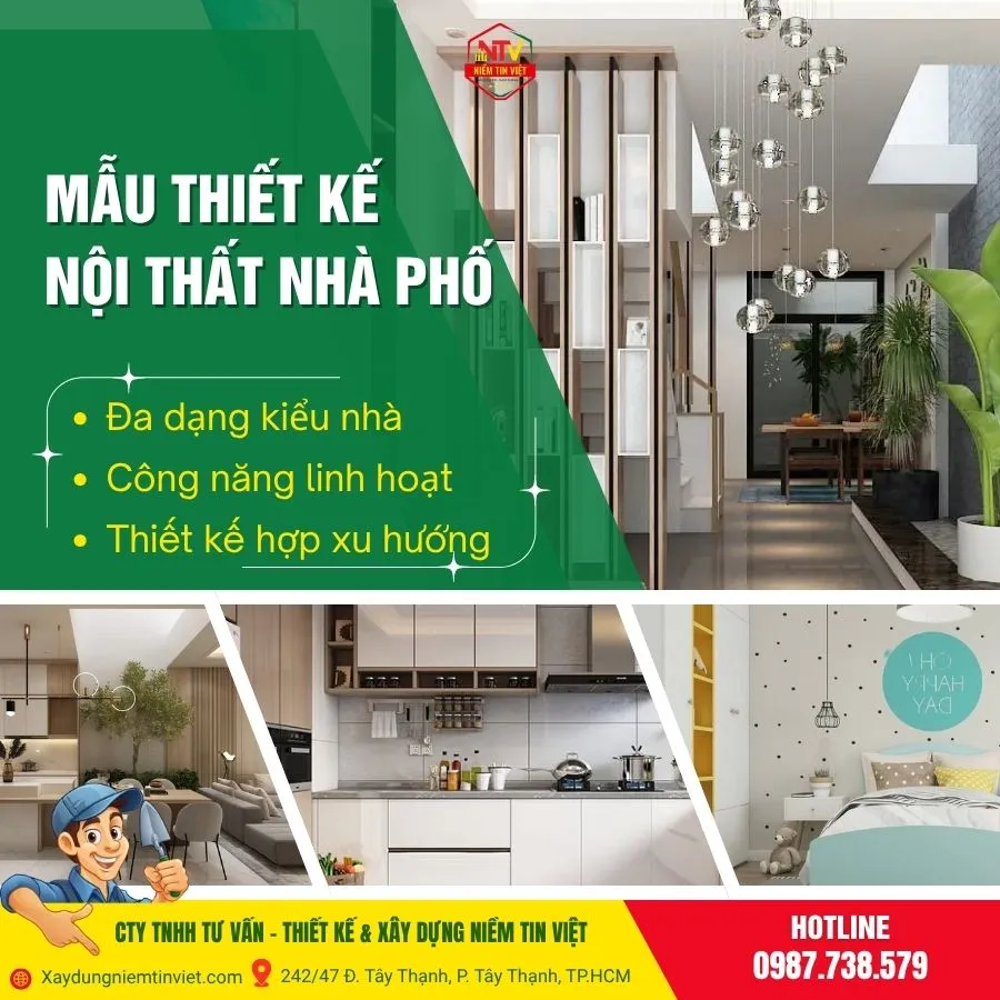 Thiết kế nội thất nhà phố